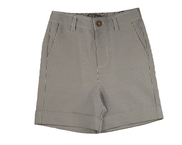 Belati Navy Striped Seersucker Shorts