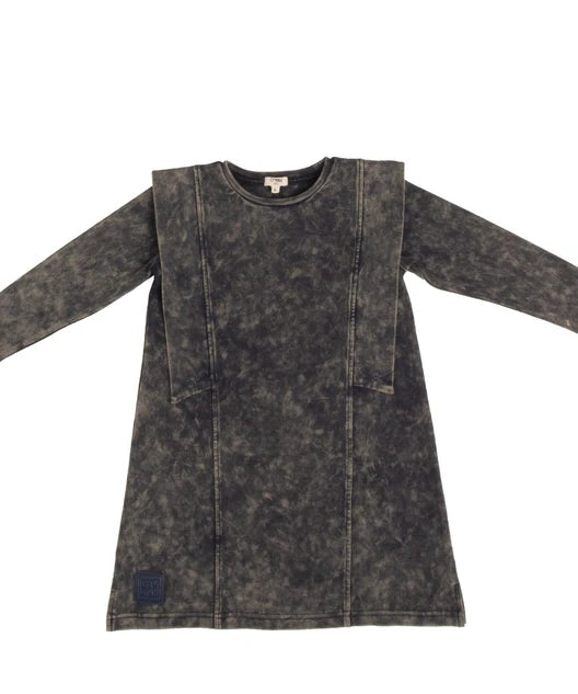Crew Kids Navy Acid Wash Dress
