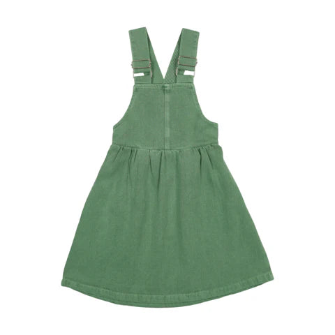 Farren and Me Green Denim Pinafore