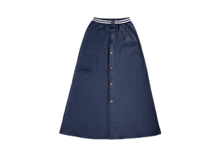 Crew Kids Blue Denim Button Down Maxi Skirt