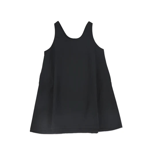 Little Parni Black Taffeta Jumper