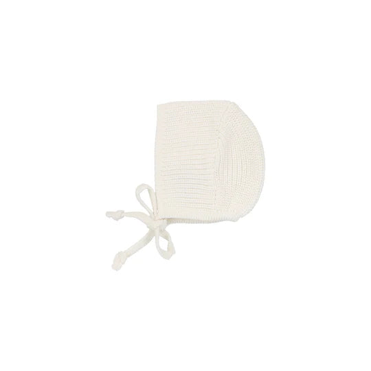 Lilette Chunky Knit Bonnet In Winter White