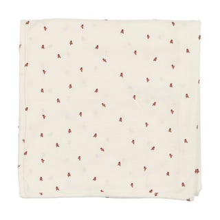 Lilette White/Red Very Berry Blanket
