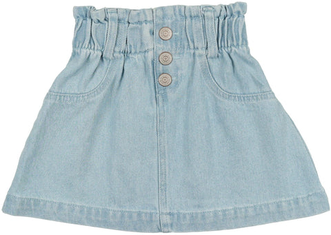 Analogie Paperbag Skirt in Light Wash