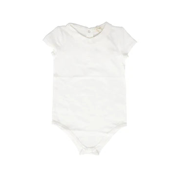 Lil Legs Winter White Collar Onesie