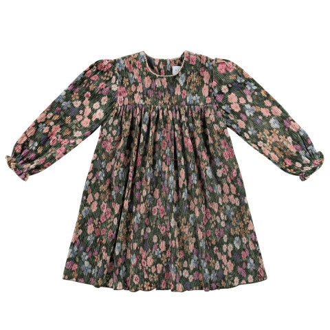 Klai Krinkle Velvet Dress in Green
