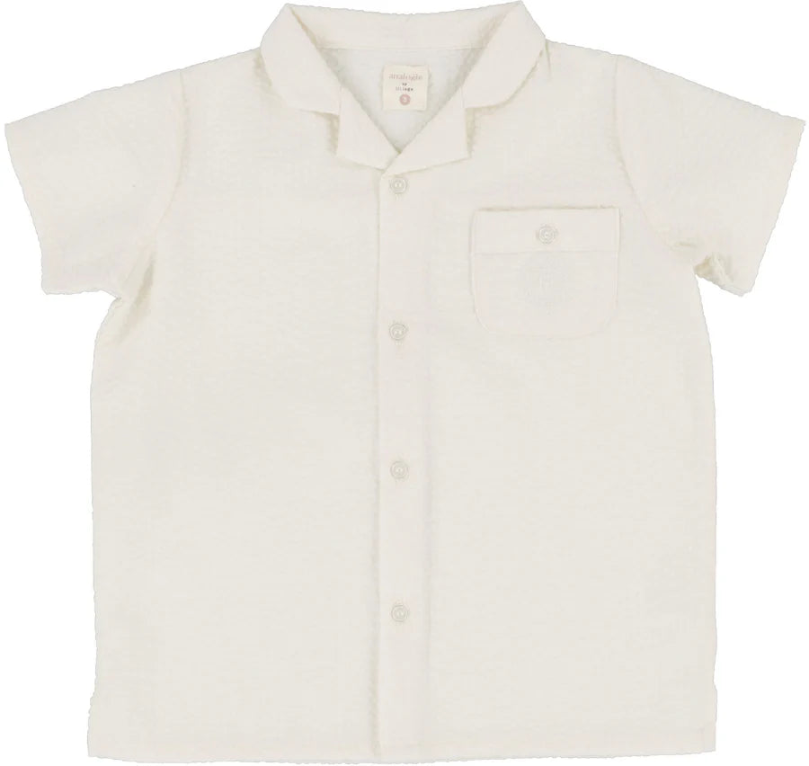 Analogie Seersucker Shirt - Cream main image 0