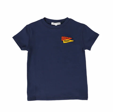 Little Parni Navy LP Boys Crew Tee