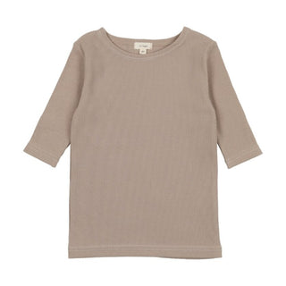 Lil Legs 3/4 Sleeve Tee in Taupe