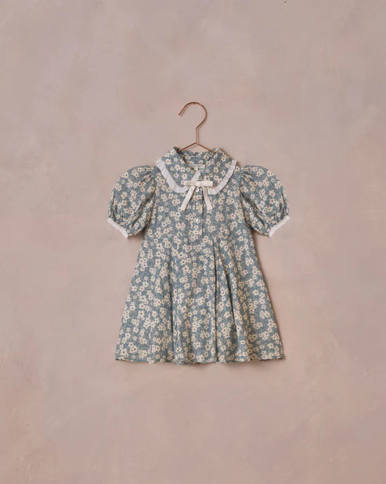 Noralee sara Dress In Aqua Ditsy