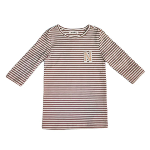 Nou Nelle N Striped Tee in Pink