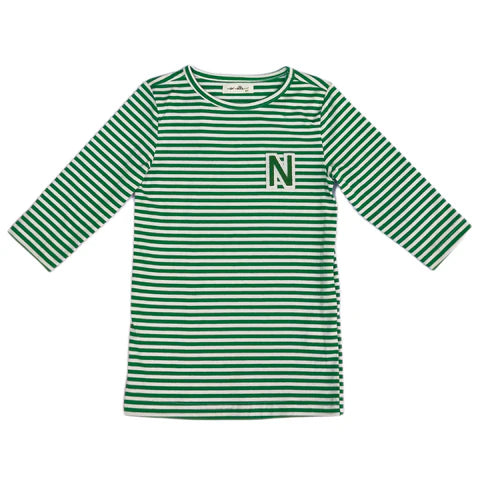 Nou Nelle N Striped Tee in Green