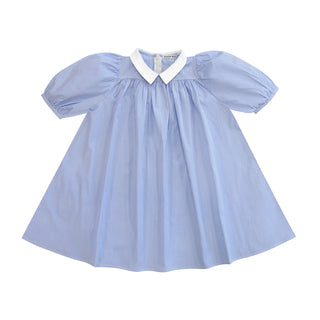 Little Parni Blue Stripe Collar Dress