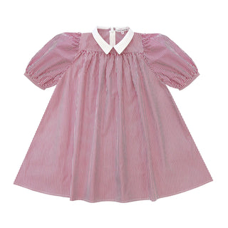 Little Parni Pink Stripe Collar Dress