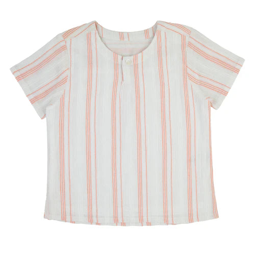 Ra & Da Coral Striped Shirt