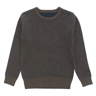 KIPP Cocoa Square Pattern Sweater