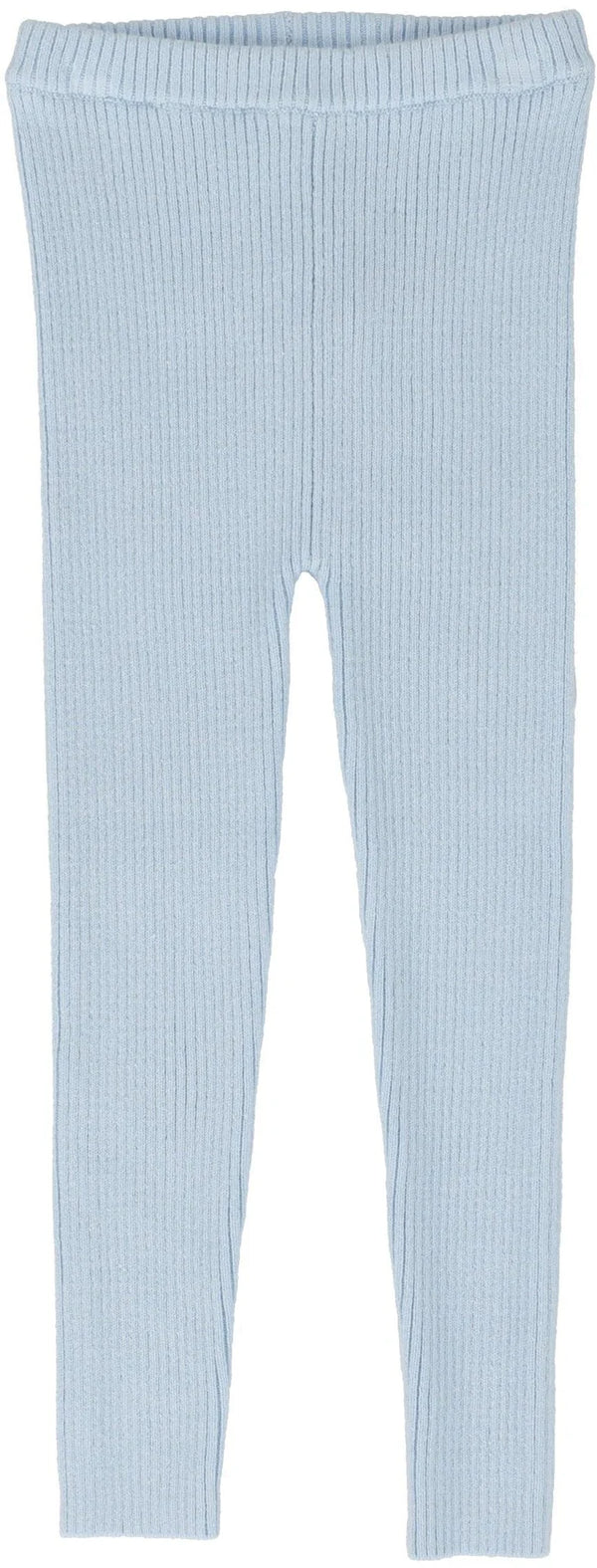 Analogie Knit Leggings in Light Blue