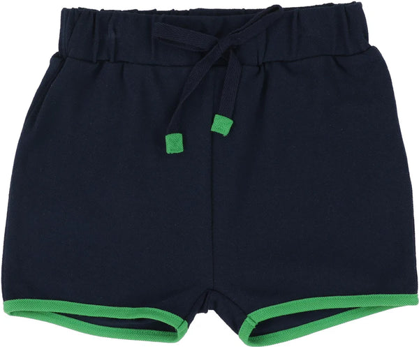 Analogie Pique Shorts in Navy