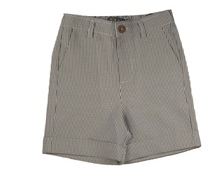Belati Navy Striped Seersucker Shorts