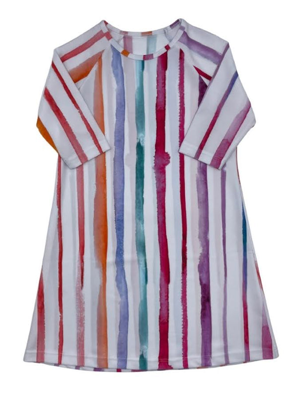 Best Frendz Multi Stripe Swim Dress