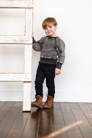Best Frendz Charcoal Distressed Sweatshirt