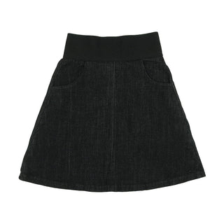 Bopop Black Denim Skirt