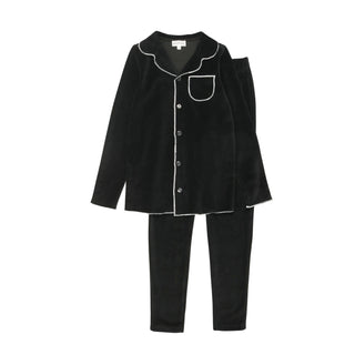 Bopop Grandpa Velour PJS White Trim