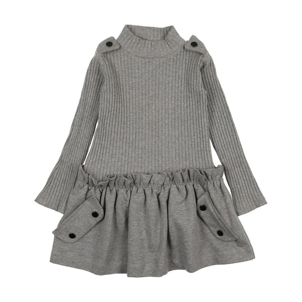 Bopop Grey Snap Dress