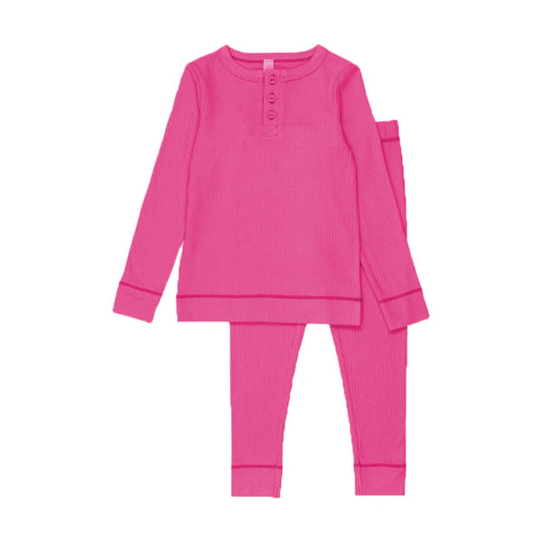 Bopop Hot Pink Ribbed PJs