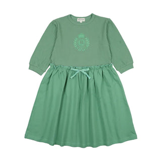 Bopop Sage Emblem 3/4 Sleeve Dress