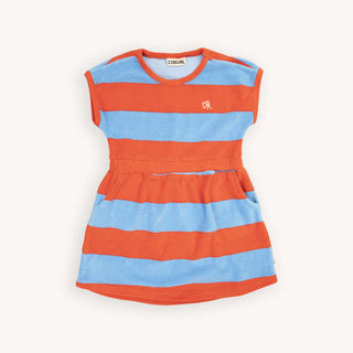 Carlijnq Red/Blue Stripe Dress