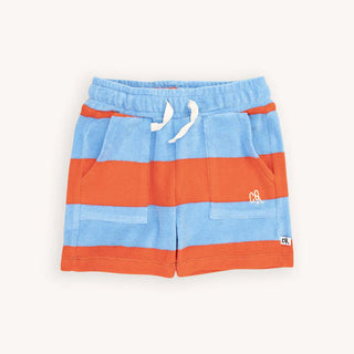 Carlijnq Red/Blue Stripes Shorts