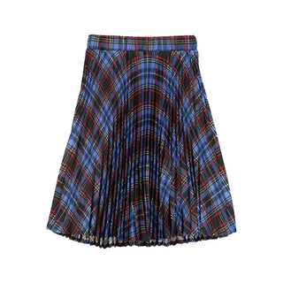 Christina Rohde Plaid Pleated Skirt