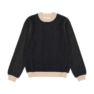 Coco Blanc Navy Honeycomb Sweater