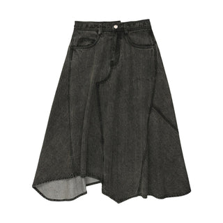 Coco Blanc Black Denim Maxi Skirt