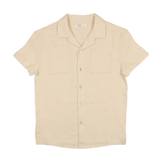 Coco Blanc Cream Button Down Linen Shirt