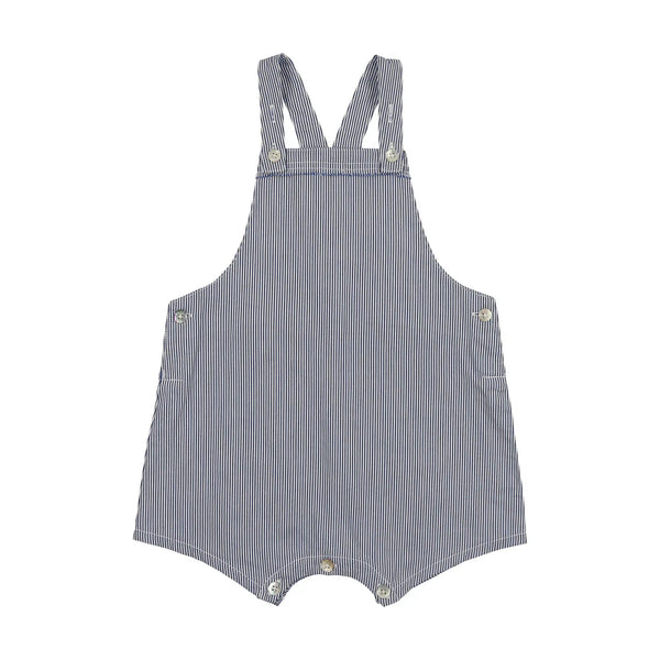 Coco Blanc Blue Striped Dressy Overalls