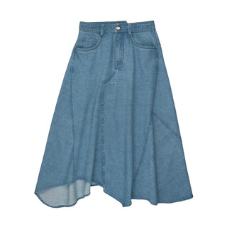 Coco Blanc Blue Denim Maxi Skirt