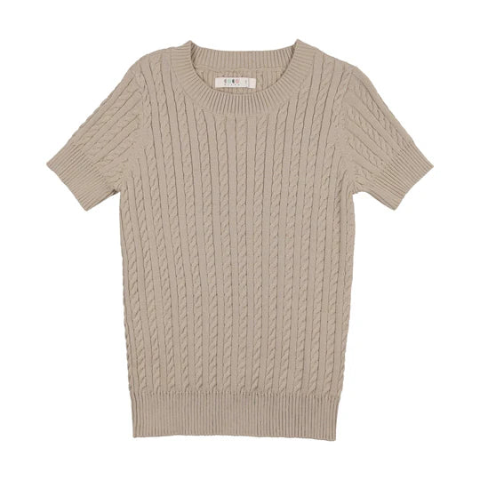 Coco Blanc Sand Cable Sweater