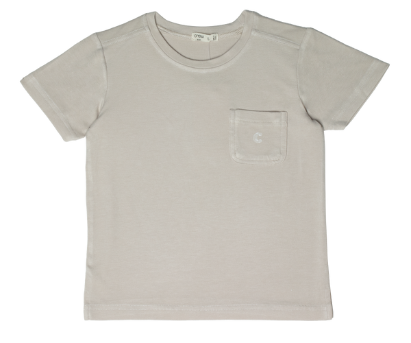 Crew Kids Utility Tee in Stone