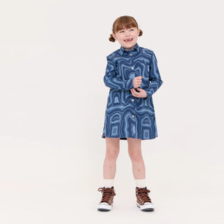 Crew Kids Sierra Dress in Blue