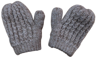Dacee Oatmeal Solid Cable Mittens