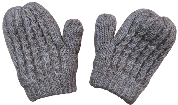 Dacee Oatmeal Solid Cable Mittens