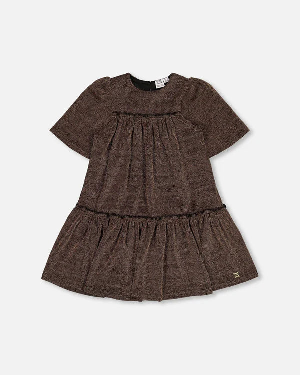 Deux par Deux Brown Metallic Dress