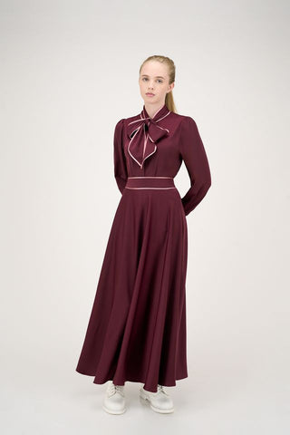 Elle oh Elle Jennifer Blouse/Elsie Skirt Set Eggplant
