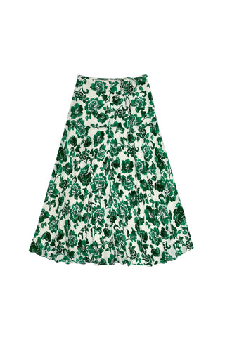 Elle Oh Elle Fernanda Skirt Green Flowers
