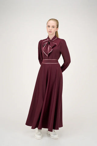 Elle oh Elle Jennifer Blouse/Elsie Skirt Set in Eggplant