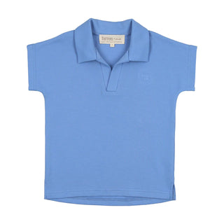 Farren and Me Periwinkle Jersey Collared Polo