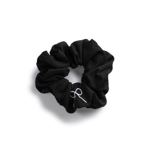Halo Marshmallow Signature Scrunchie in Black