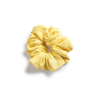 Halo Marshmallow Signature Bow Scrunchie in Lemon